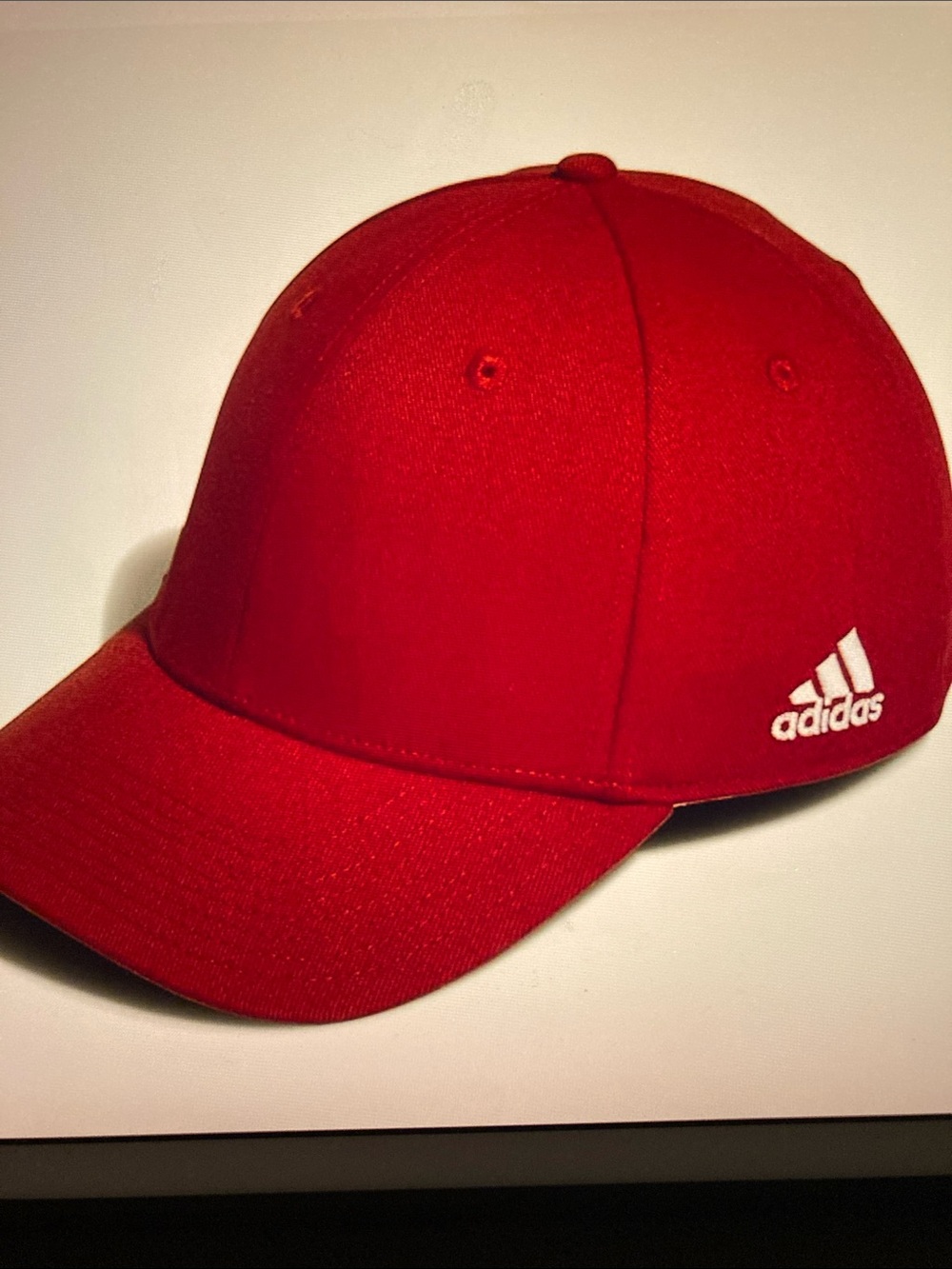 Nwt ADIDAS Red Cap with White Logo